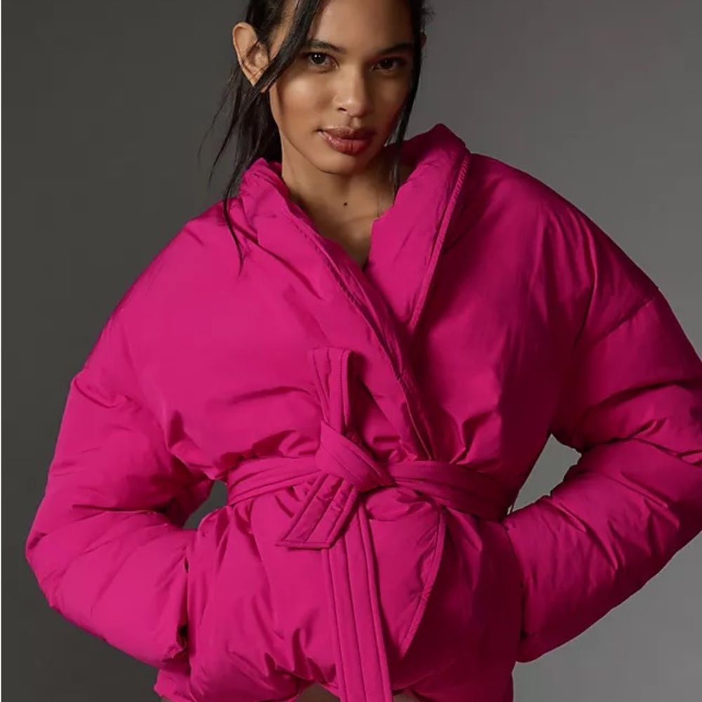 Maeve Crop Cocoon Puffer Jacket - Picture 4 of 10